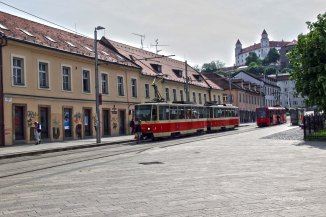 The Tram which is operating in Bratislava Location: Bratislava, Slovakia. Camera: Canon 600D