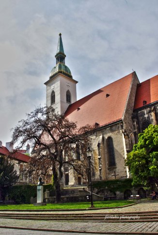 St. Martin's Cathedral in Old Town. Location: Bratislava, Slovakia. Camera: Canon 600D