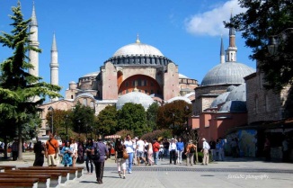 Hagia Sophia or Aya Sophia. Location: Istanbul, Turkey